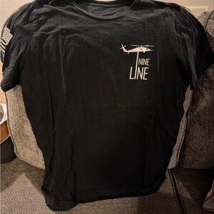 Nine Line Black T-Shirt